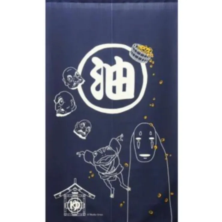 Aburaya Blue Curtains - Spirited Away Wall Decoration