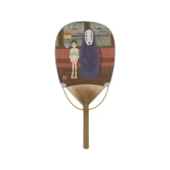 Bamboo Fan Chihiro & No Face on the train - Spirited Away Accessories