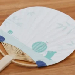New Bamboo Fan & Letter Set Totoro with Watermelon - My Neighbor Totoro Accessories