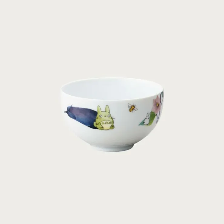 Best Bowl 13cm Totoro Eggplant and flower - My Neighbor Totoro Kitchenware