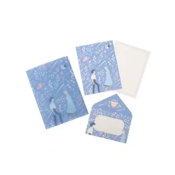 Clear Folder & Letter Set Sophie and Haru - Howl's Moving Castle Postcards And Letter Papers