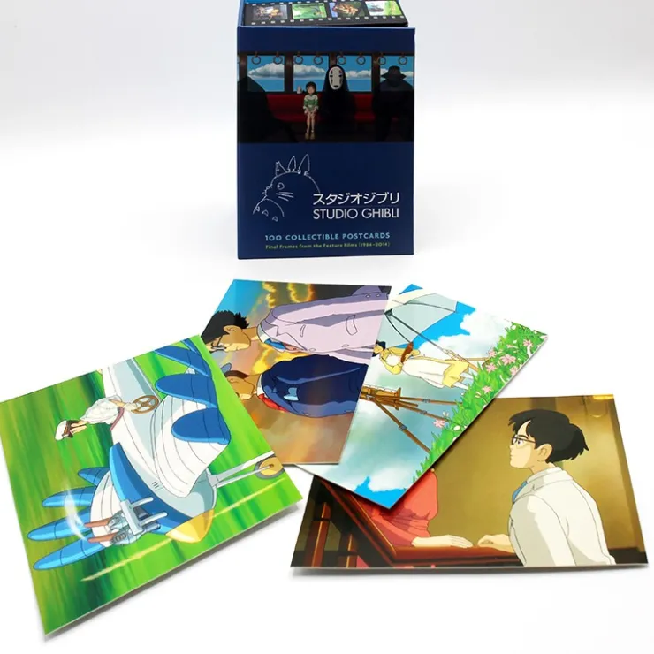100 Collectible Postcards Box serie 1 - Studio Ghibli Postcards And Letter Papers