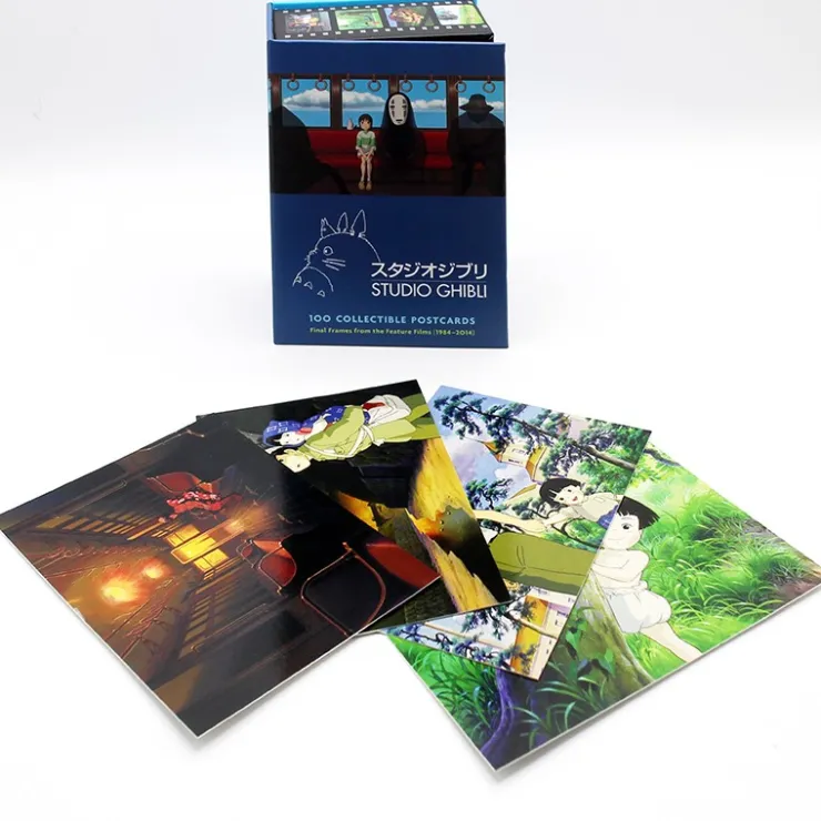 100 Collectible Postcards Box serie 1 - Studio Ghibli Postcards And Letter Papers