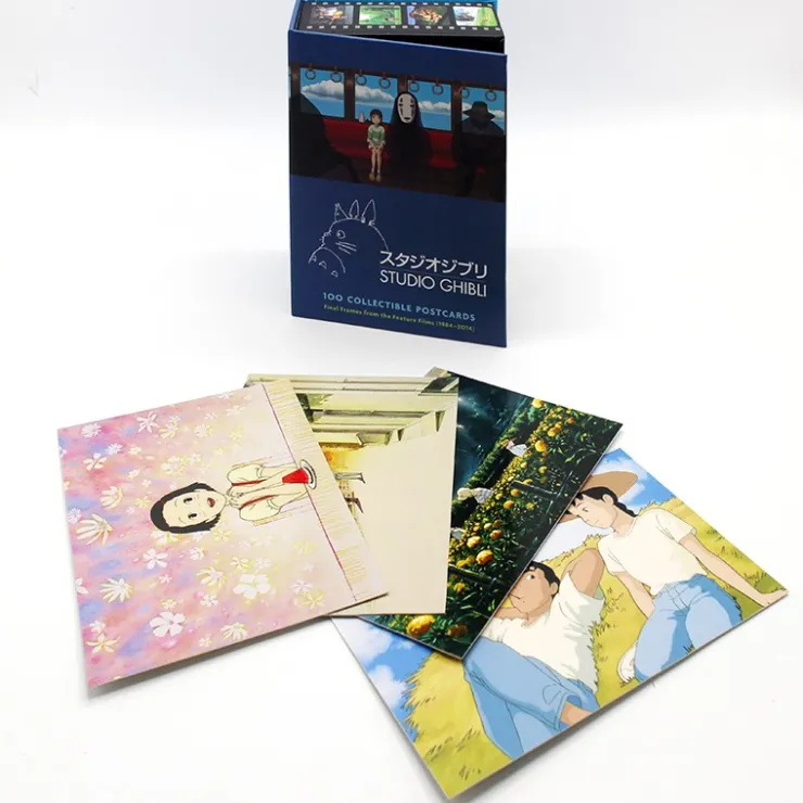 100 Collectible Postcards Box serie 1 - Studio Ghibli Postcards And Letter Papers