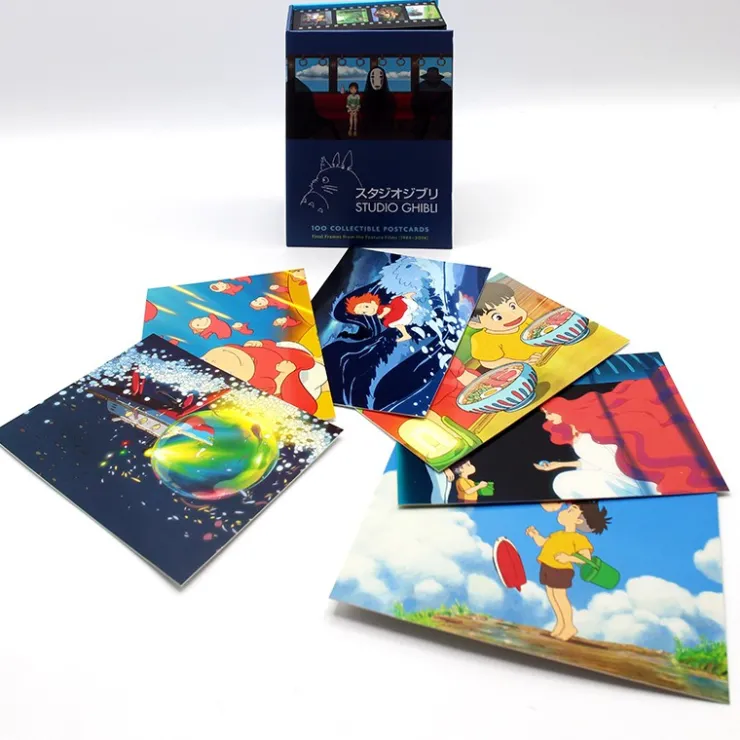100 Collectible Postcards Box serie 1 - Studio Ghibli Postcards And Letter Papers
