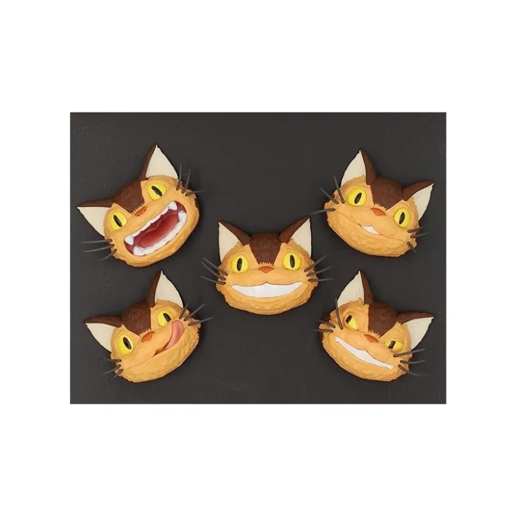 Clearance Collection Catbus faces Assorted 6 Magnets - My neighbor Totoro Magnets