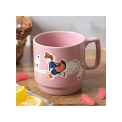 Clearance Coloful embossed mug Kiki on her broom - Kiki's Delivery Service Kitchenware