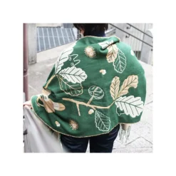 Outlet Dark Green Stole Oak leaves - My Neighbor Totoro Outfits