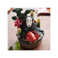 Online Diorama No Face Golden bucket & bamboos - Spirited Away Décoration