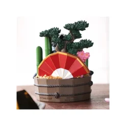 Online Diorama No Face Golden bucket & bamboos - Spirited Away Décoration