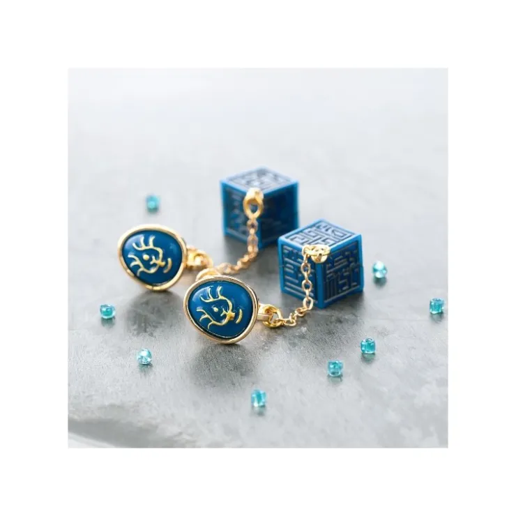 Outlet Earrings Accessory Series Volucite crystal & Keystone - Castle in the Jewellery