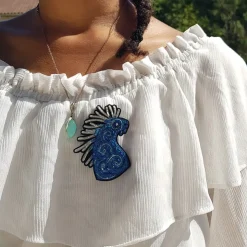 Clearance Embroidered Jewel Brooch Night Walker - Princess Mononoke Pins