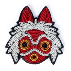 Best Embroidered Jewel Brooch San’s mask - Princess Mononoke Pins