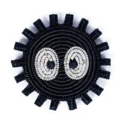 Embroidered Jewel Brooch Soot Sprite - My Neighbor Totoro Pins