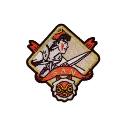 Embroidery badge sticker San - Princess Mononoke Badges