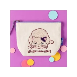 Sale Embroidery pouch Moon - Whisper of the Heart Storage
