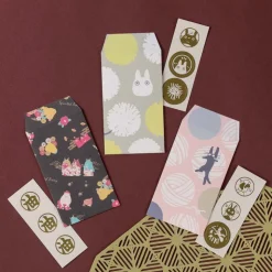 6 Envelopes & stickers set Totoro Dandelion - My Neighbor Totoro Postcards And Letter Papers