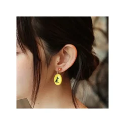Hot Fancy yellow earrings with clips Jiji - Kiki's Delivery Service Jewellery