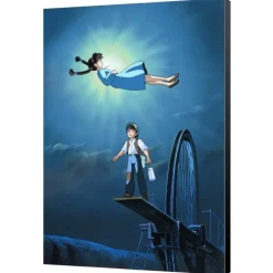 Outlet Ghibli - Castle in the Sky - 35x50cm wood panel Wall Decoration