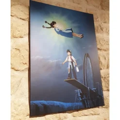 Outlet Ghibli - Castle in the Sky - 35x50cm wood panel Wall Decoration