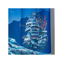 Japanese Curtain Moonlit Night - Howl's Moving Castle Wall Decoration