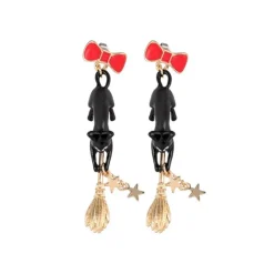 Jiji With Broom Pierced Earrings - Kiki's Delivery Service Jewellery