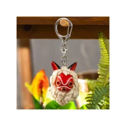 Keychain San’s Mask and Kodama - Princess Mononoke Keychains