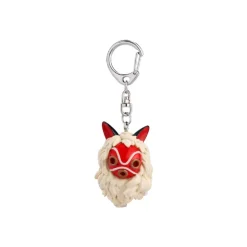 Keychain San’s Mask and Kodama - Princess Mononoke Keychains