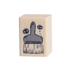 Clearance Kurosuke & Paintbrush Wood stamp - My Neighbor Totoro Small Equipment