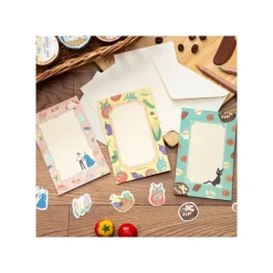 Hot Letter set Break Time Flowers - Howl's Moving Castle Postcards And Letter Papers