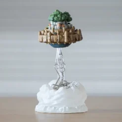 Magnetic Paper Clip Holder Flying Castle - Castle in the Sky Statues