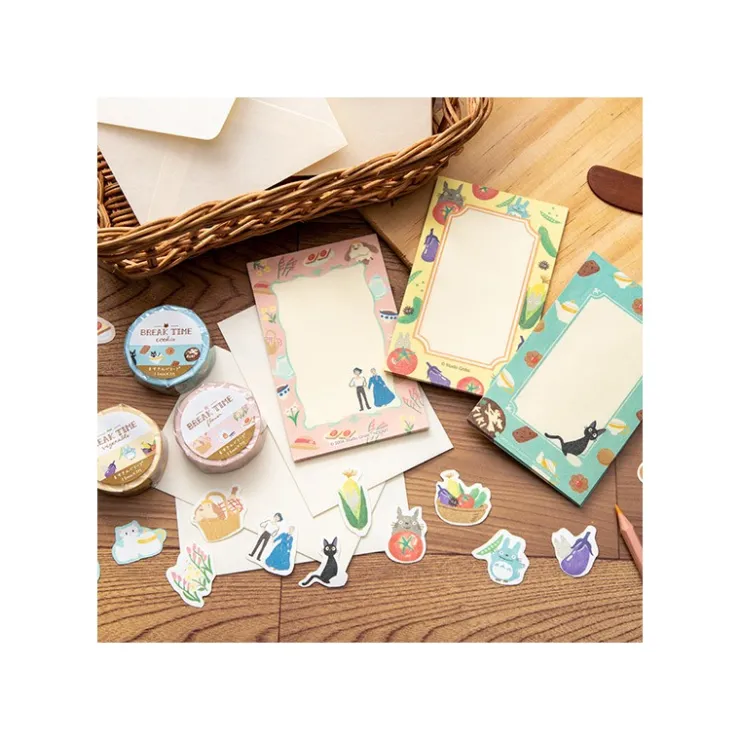 Outlet Masking Tape Break Time Flowers - Howl's Moving Castle Small Equipment