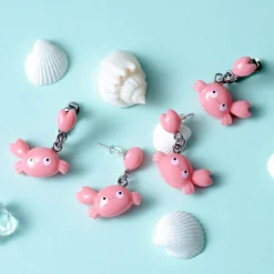 Clearance Mei crab Pierced Earrings - My Neighbor Totoro Jewellery