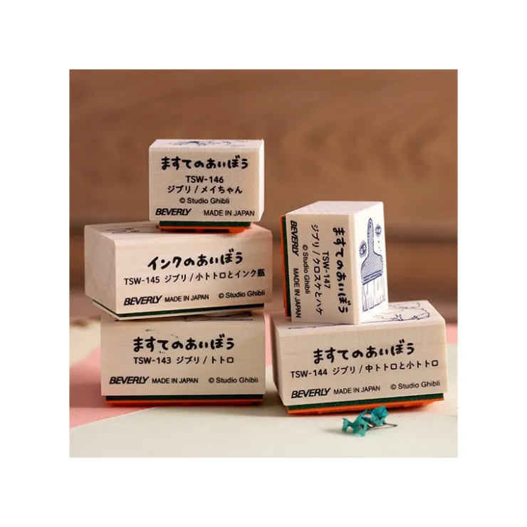 Sale Middle & Small Totoro Wood stamp - My Neighbor Totoro Small Equipment