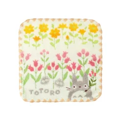 New Mini Towel Totoro Wild flowers 25x25 cm - My Neighbor Totoro Household Linen