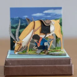Online Paper Craft Ashitaka et Yakul - Princess Mononoke Arts And Crafts