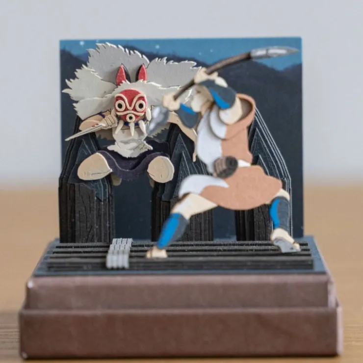 New Paper Craft San fighting - Princess Mononoke Arts And Crafts