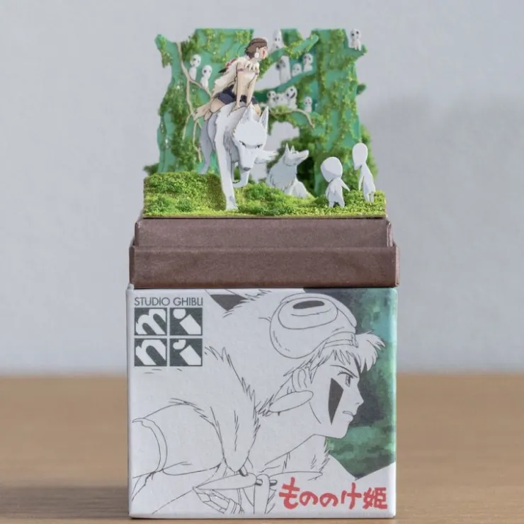 Paper Craft San, Moro and Kodama -Princess Mononoke Arts And Crafts