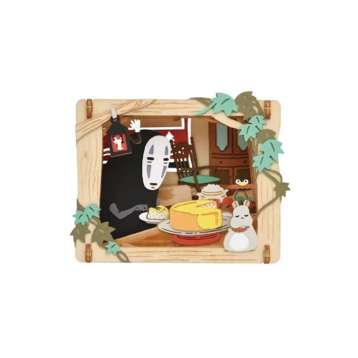 Paper Theater Wood Style No Face’s dessert - Spirited Away Arts And Crafts