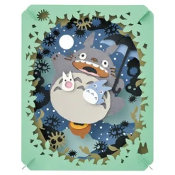 New Paper Theatre Totoro Under the moon - My Neihgbor Totoro Arts And Crafts