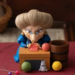 Clearance Pencil holder figurine Yubaba knitting - Spirited Away Jewellery Boxes