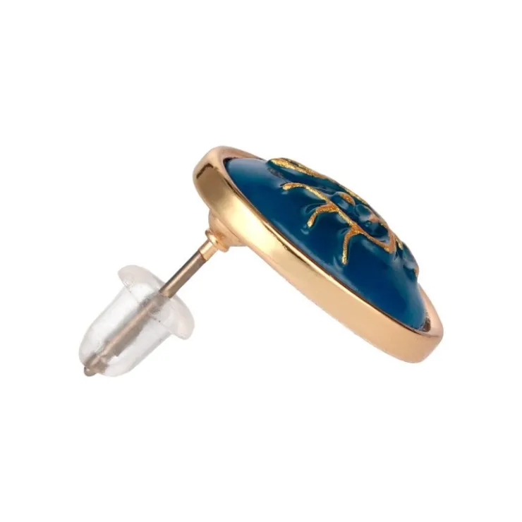 Clearance Pierced earrings Accessory series Volucite crystal - Castle in the Sk Jewellery