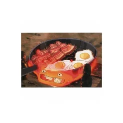 New Postcard Calcifer bacon & egg - Howl's Moving Castle Postcards And Letter Papers