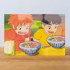 Hot Postcard  Ponyo & Sosuke ramen - Ponyo on the Cliff Postcards And Letter Papers