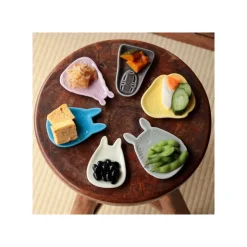 Outlet Small dessert plate Small Totoro shape - My Neighbor Totoro Kitchenware