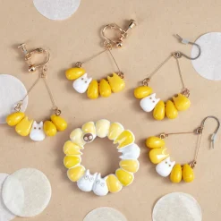 Clearance Small Totoro & Corn Pierced Earrings - My Neighbor Totoro Jewellery