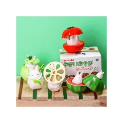 Best Small Totoro & Vegetables Collect of 6 figurines - My Neighbor Totoro Figurines