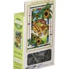 Stained glass Puzzle 126P Catbus and sunflowers - My Neighbor Totoro Jigsaw Puzzle