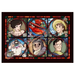 Stained glass Puzzle 208P Characters gallery - Porco Rosso Jigsaw Puzzle