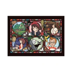 Discount Stained glass Puzzle 208P Characters gallery - Kiki’s Delivery Servic Jigsaw Puzzle